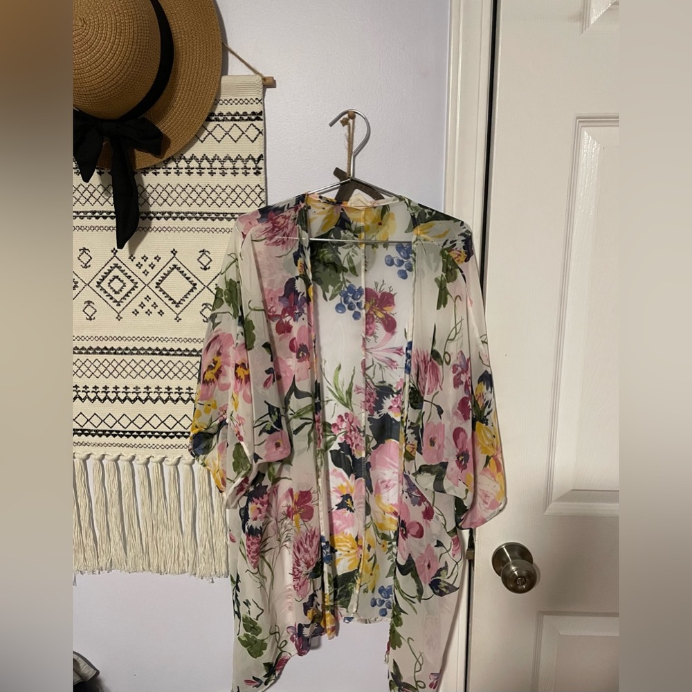 OS floral Bojo Kimono cardigan